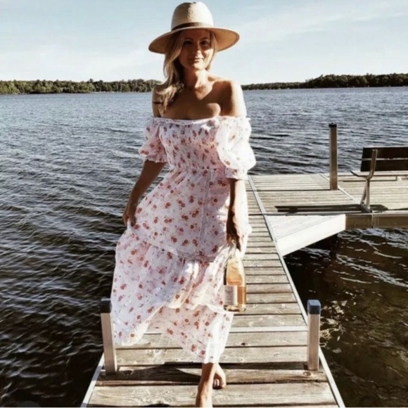 Loveshackfancy Target Dress - Cosette Dress‎ size M cottage romantic floral - Picture 9 of 15